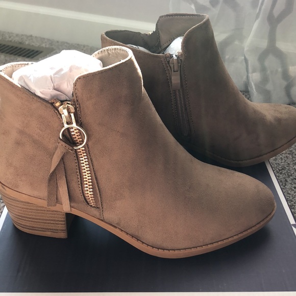 Top Moda Taupe Zandra Ankle Bootie - Picture 8 of 8